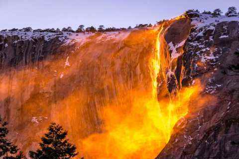 Fire flows instead of water in this river of America