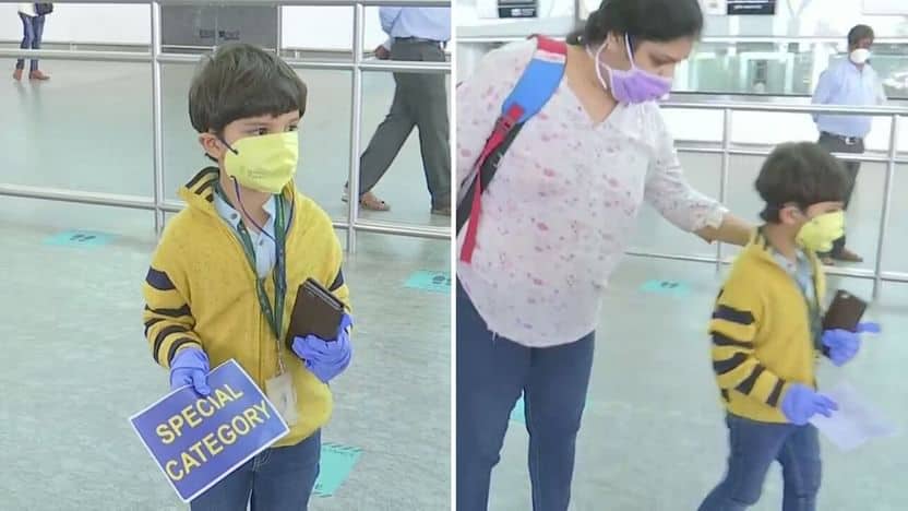 The 5-year-old child arrived alone from Delhi to Bengaluru when the flight started, met her mother after 3 months