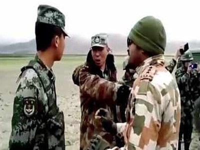 Indian soldiers beaten to 5 Chinese soldiers