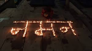 Tributes paid to the martyred soldiers of Galvan by lighting 501 lamps at Dashashwamedh Ghat in Varanasi