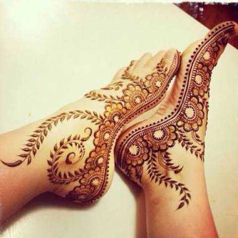 Such mehndi designs put on your feet during the wedding season