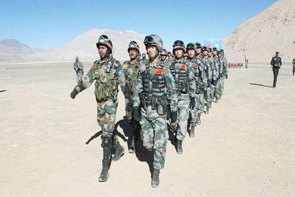 China did exercises near the Indian border